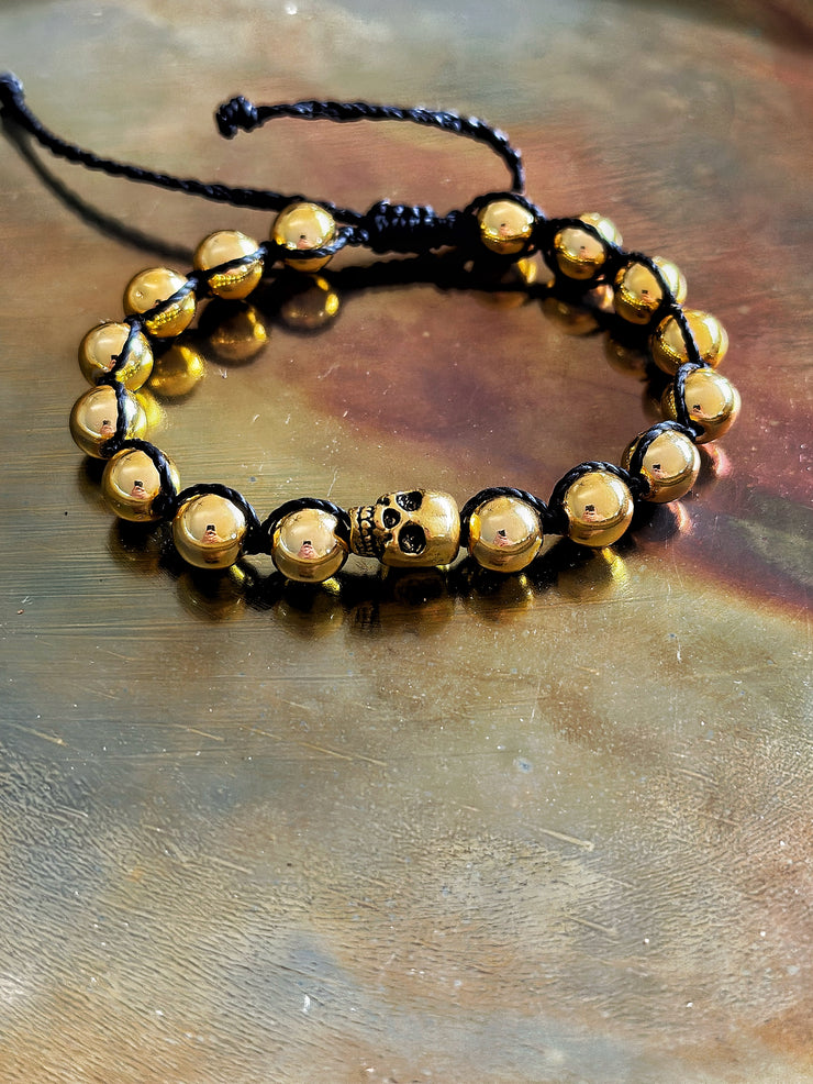 Gold Skull Bracelet