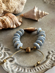 Maga Luna Cowrie Bracelet Powder Blue