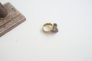 Duo Tone Raw Druzy Ring