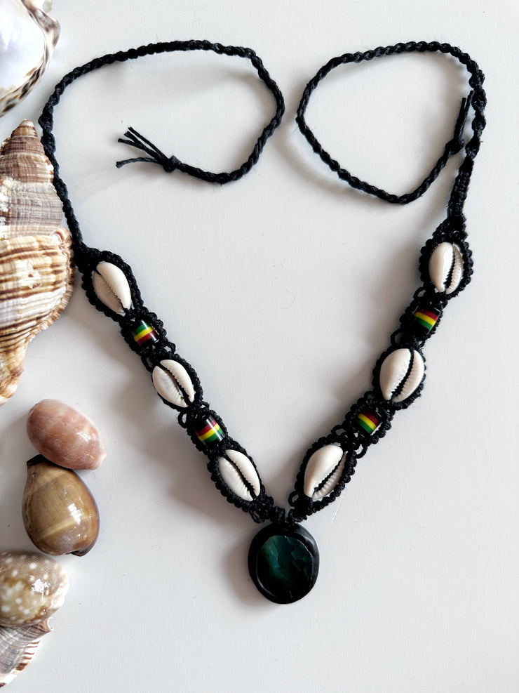 Natural Stone Rasta Necklace