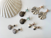 Silver Seashell Earrings