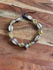 Skull and Cowrie Shell Necklace