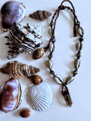 Smokey Quartz Hemp Necklace