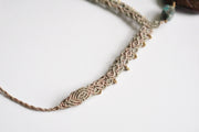 Hand Carved Coqui Coconut Macrame Necklace