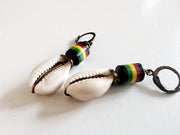 Rasta Cowrie Earrings