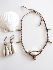 Cowrie and Brass Set